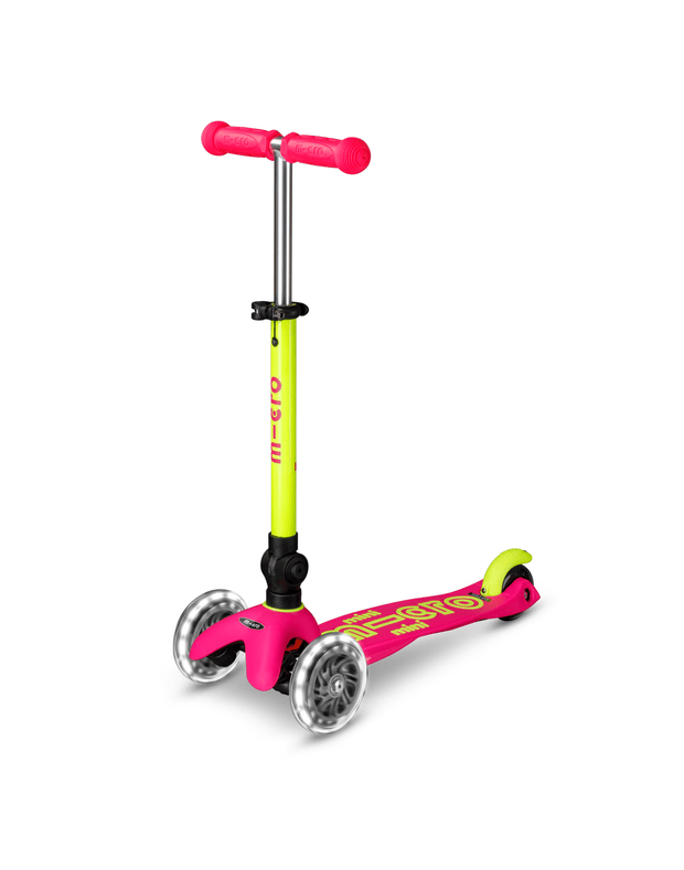 Mini Micro Deluxe LED Foldable 3 Wheel Scooter