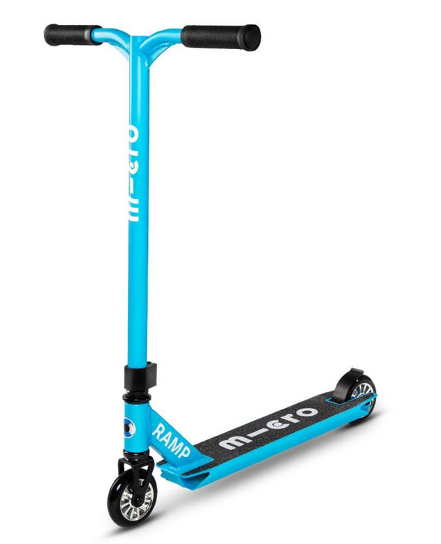 micro beginner stunt scooter ramp cyan full