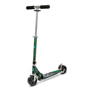 green rocket scooter with fat wheels
