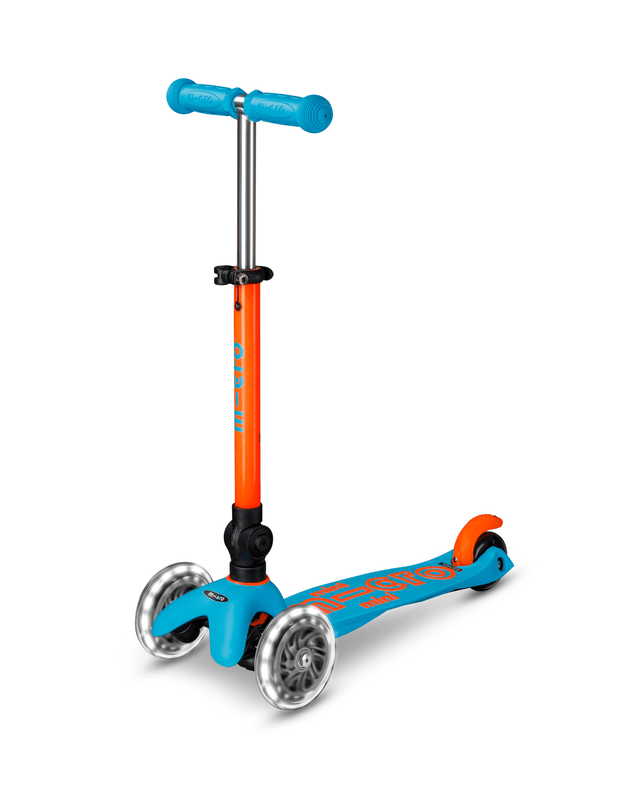 Mini Micro Deluxe LED Foldable 3 Wheel Scooter