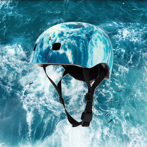 ocean kids scooter and bike helmet
