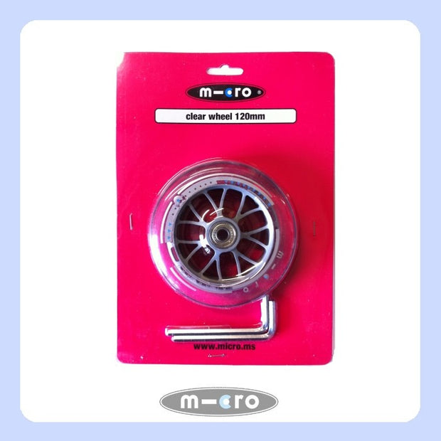120mm clear wheel including bearings