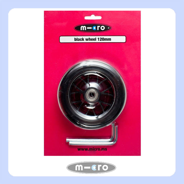 120mm black wheel including bearings